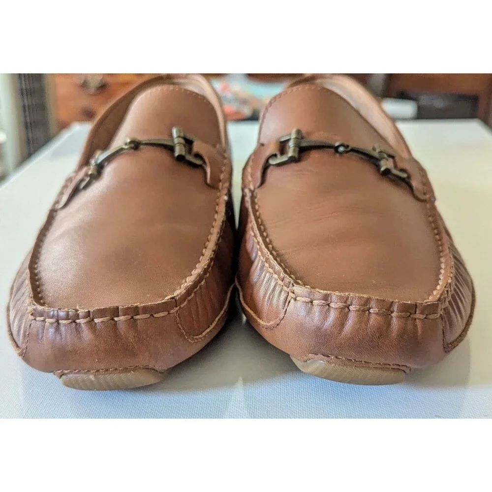 Cole Haan Wyatt Bit Driver Men's Loafers British Tan Leather Size 11.5